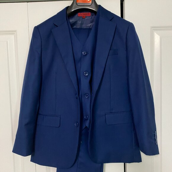 Gioberti Boys 3-Piece Suit - Size 10 Royal Blue